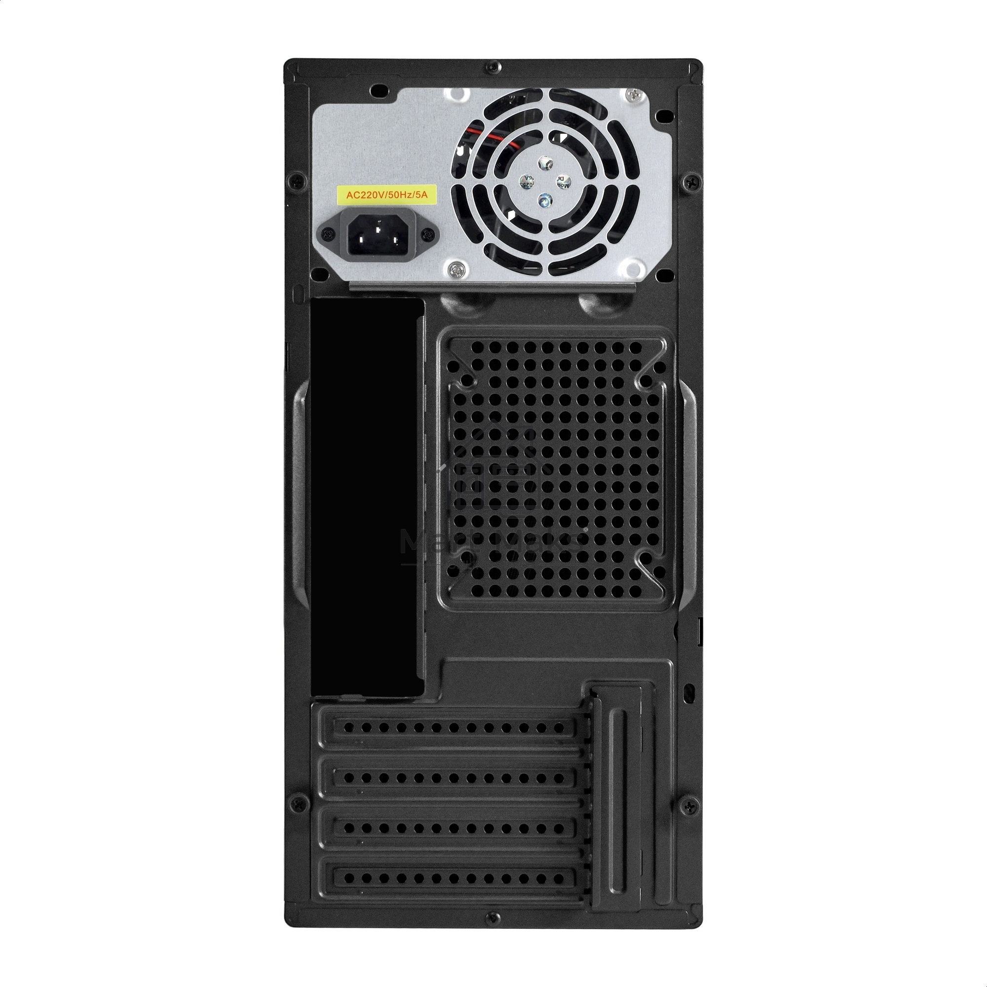 Корпус Minitower ExeGate BAA-308M-AAA450 (mATX, БП AAA450 с вент. 8см, 2*USB, HD Audio, черный)
