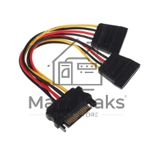 Кабель питания SATA Cablexpert CC-SATAM2F-01, 15pin (M)/2x15pin(F), на 2 SATA устр, 15 см