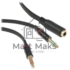 Кабель аудио удлинительный Cablexpert CCAB-02-35MF-3MB. 3.5 Jack (M)/3.5 Jack (F), черный, 3м, блистер