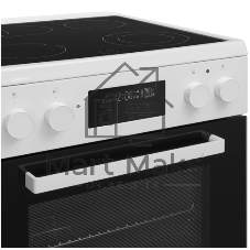 Плита электрическая Maunfeld MEC611CW09TD белый, конфорок 4 шт, духовка 59 л, 60 см x 85 см x 63 см