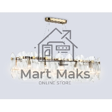 Светильник Ambrella light LH31255/12 BS/CL латунь/прозрачный E14*12 max 40W 1000*340*270