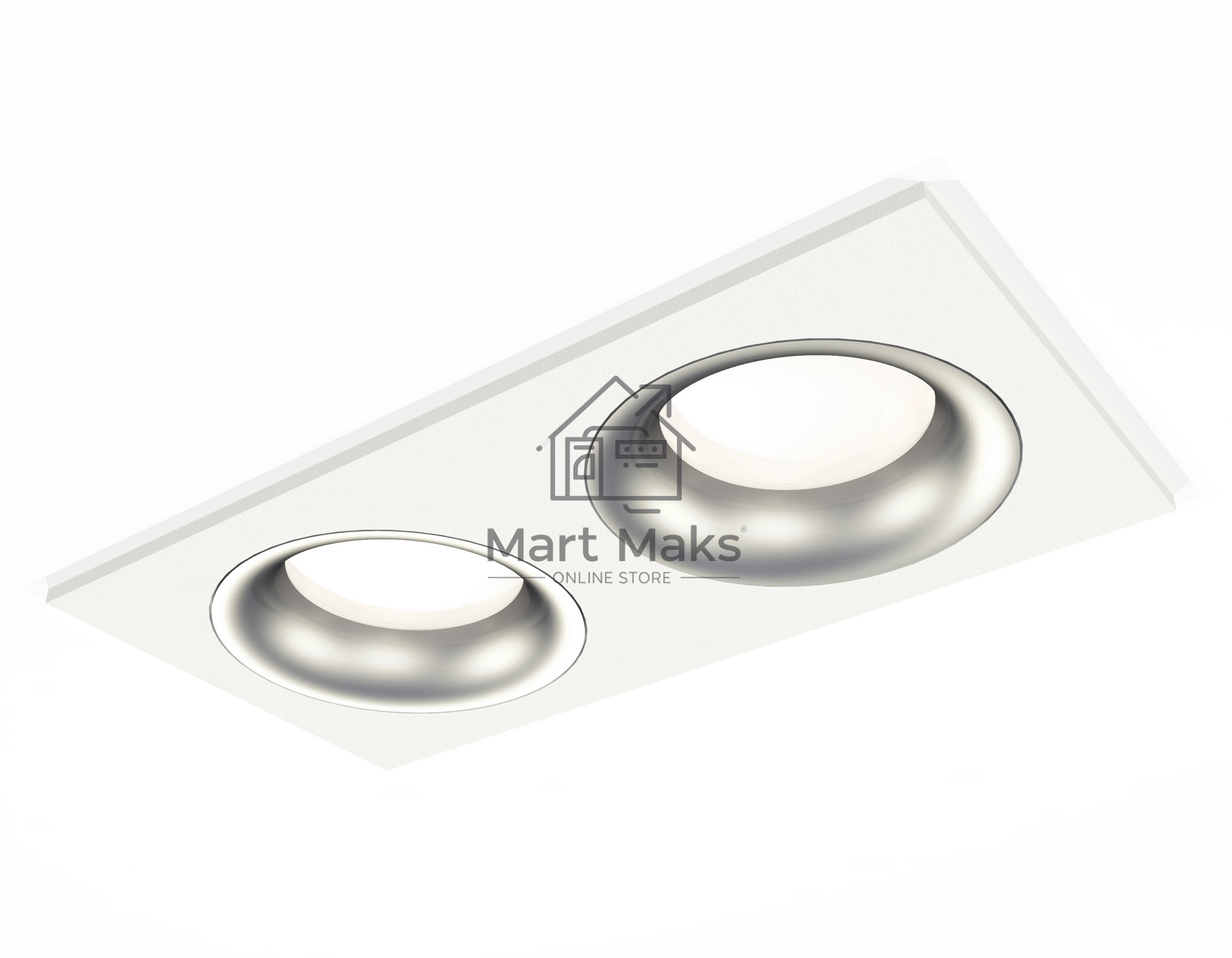 Комплект встраиваемого светильника Ambrella light XC7635004 SWH/MCH белый песок/хром матовый MR16 GU5.3 (C7635, N7013)