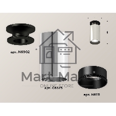 Светильник Ambrella Light XS6325101 PSL/PBK/SBK серебро полированное/черный полированный/черный песок MR16 GU5.3