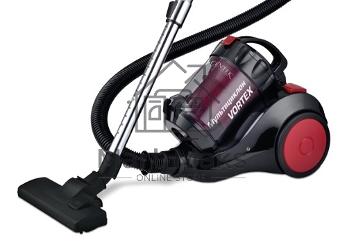 Пылесос Centek CT-2529 (красн/черн) мультициклон 2000/350Вт, стакан 1,5 л, телескоп металл. трубка