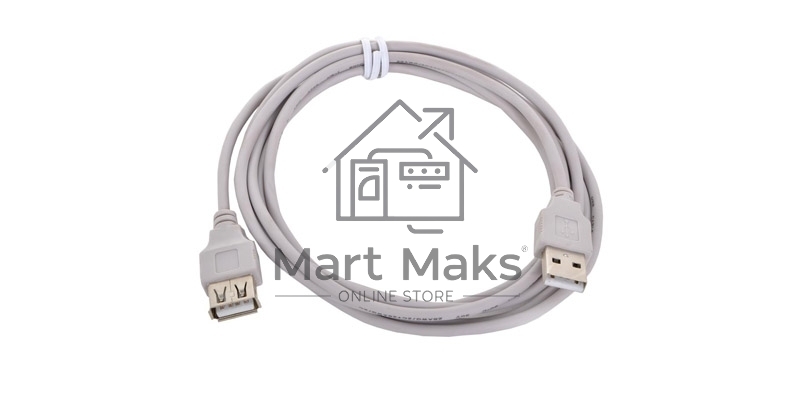 Кабель USB 2.0 Am-Af удлинитель 3м