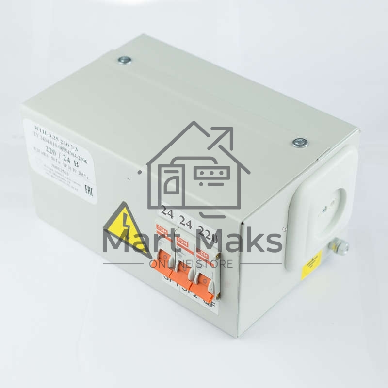 Ящик с понижающим трансформатором ЯТП 0.25 220/12В (3 авт. выкл.) Кострома ОС0000002359