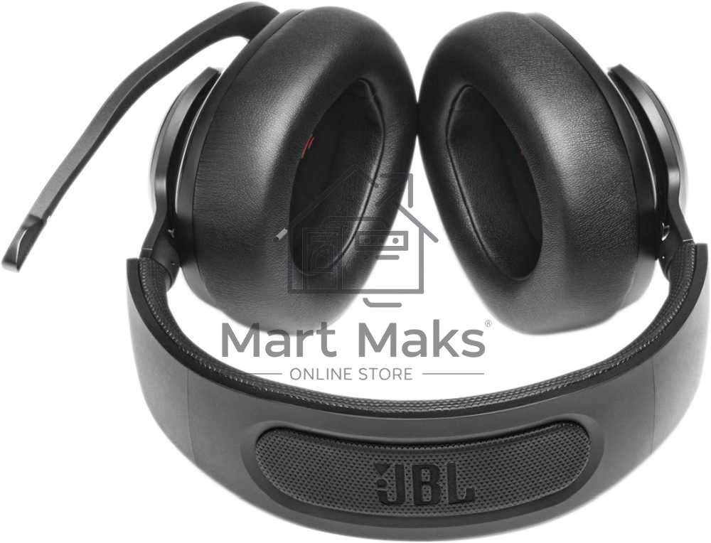 Гарнитура игровая с микрофоном JBL Quantum 400 черный оголовье USB (JBLQUANTUM400BLK)