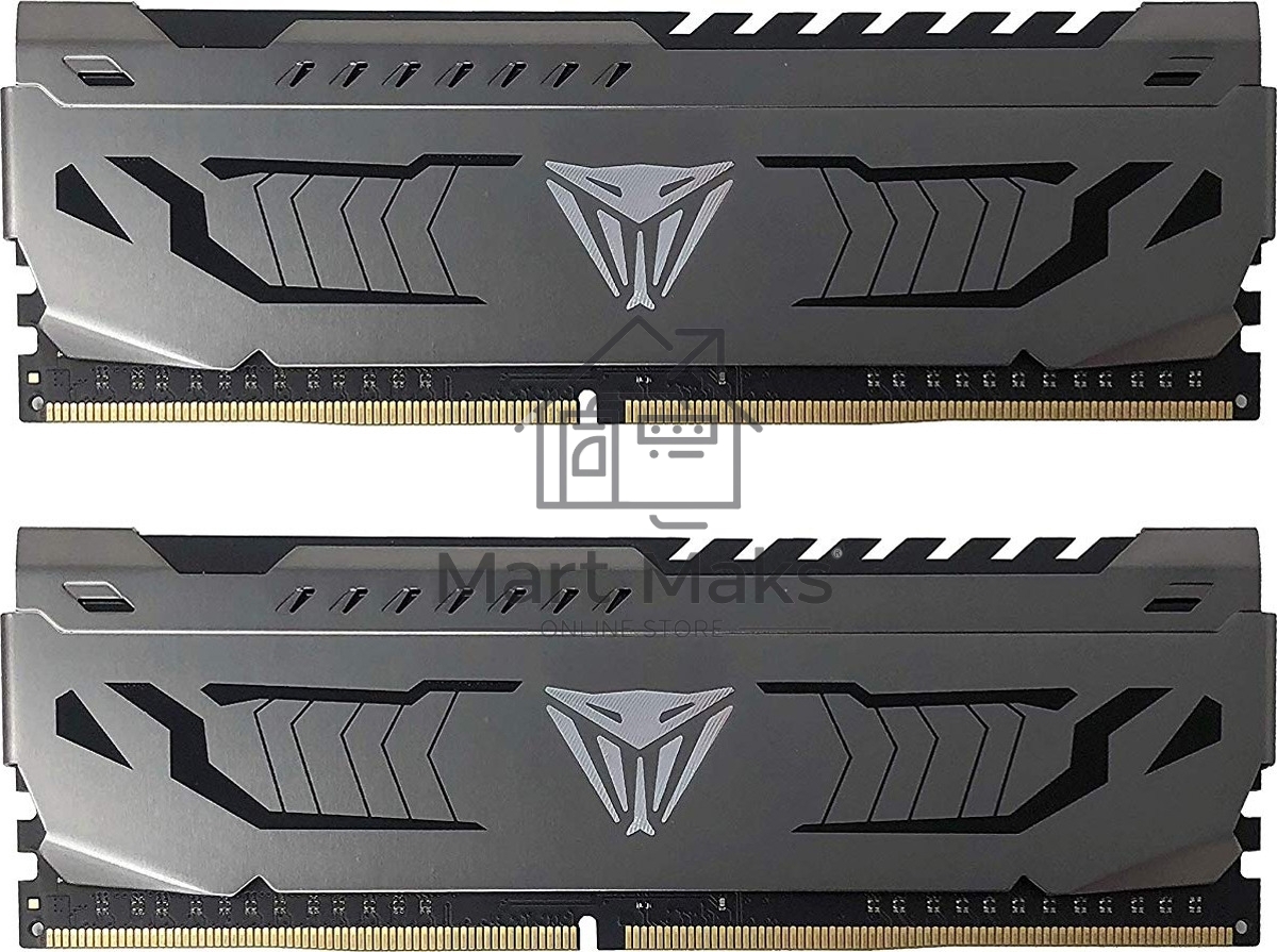 Оперативная память Patriot Viper Steel, DDR4, 64GB (2x32GB), 3600MHz, CL18, DIMM, радиатор, черный