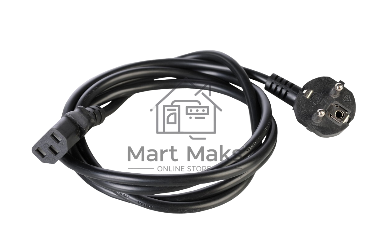 Шнур питания с заземл. IEC 60320 C13/EU-Schuko, 10А/250В (3x1,0), длина 3 м. (R-10-Cord-C13-S-3)