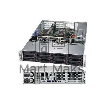 Платформа SuperMicro SYS-6029P-WTRT 2U 6029P-WTRT noCPU(2)Scalable/TDP 70-205W/ no DIMM(12)/ SATARAID HDD(12)LFF/ 2x10GbE/ 3xFH, 2xLP, M2/ 2x1200W