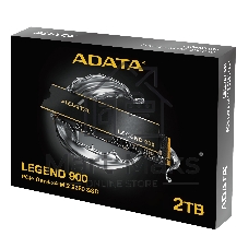 Накопитель SSD ADATA LEGEND 900, 2000Gb, PCIe 4.0 x4, 2280, NVMe, R/W 7000/5400, с радиатором