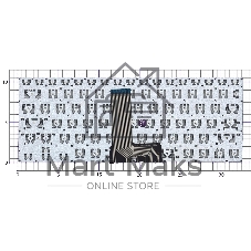Клавиатура для ноутбука Asus X412DA серебристая