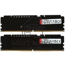 Оперативная память Kingston Fury Beast, DDR5, 32GB (1x32GB), 5600MHz, CL40, DIMM, с радиаторами, черный