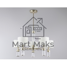 Люстра Ambrella light LH71301/5 CGD/WH золото/белый E14/5 max 40W D680*740