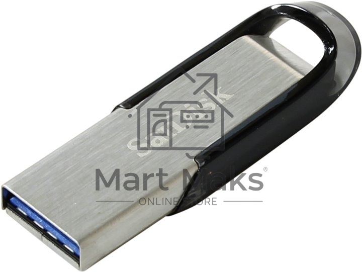 Флешка USB R/W R/W Sandisk 128Gb Cruzer Ultra Flair SDCZ73-128G-G46 USB3.0 серебристый/черный