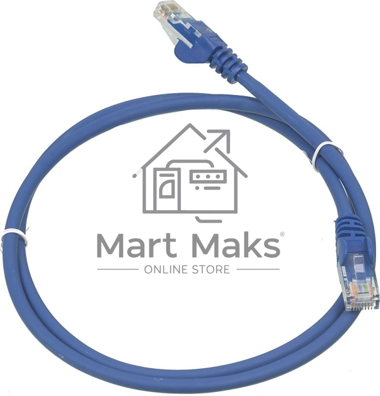 Кабель Патч-корд Lanmaster UTP LAN-PC45/U5E-1.0-BL вилка RJ-45-вилка RJ-45 кат.5е 1м синий LSZH (уп.:1шт)