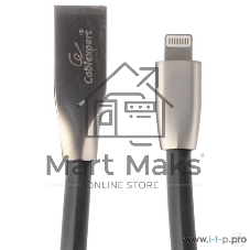 Кабель Cablexpert для Apple CC-G-APUSB01Bk-1M, AM/Lightning, серия Gold, длина 1м, черный, блистер