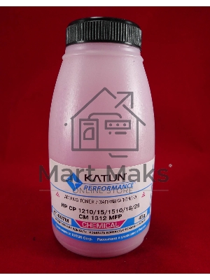 Тонер HP CP 1210/15/1510/18/25/CM 1312 MFP Magenta, химический (фл.45г.) Katun фас. Россия