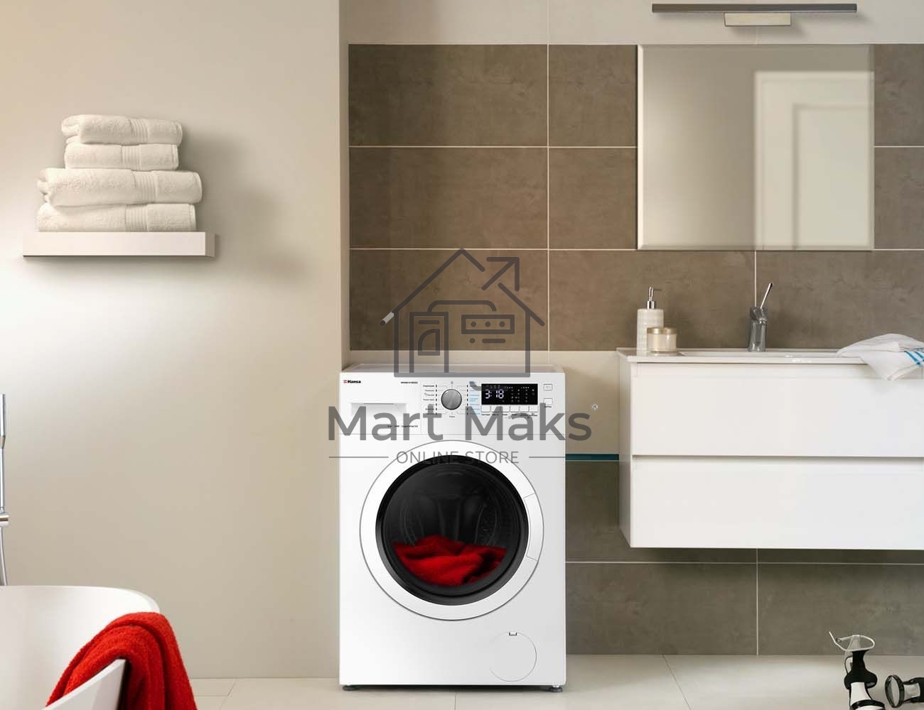 Стиральная машина Hansa WHN8141BSD2 белый загр. фронтальная макс.: 8 кг 1400 об/мин класс: А+++
