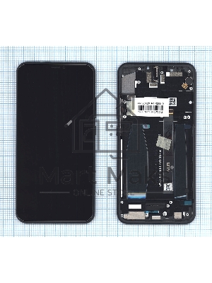 Дисплей для Asus ZenFone 5Z ZS620KL черный с рамкой