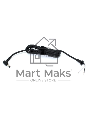 Кабель для блока питания Asus 5.5x2.5мм 120-180Вт 1,8м (угловой) Кабель для блока питания Asus 5.5x2.5мм 120-180Вт 1,8м (угловой)