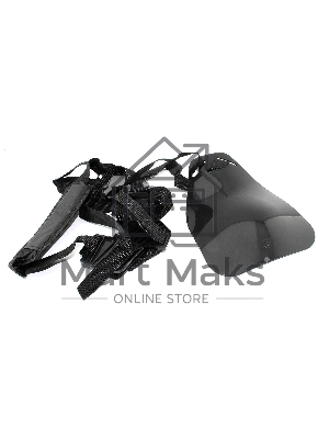 Ремень жилет для бензокосы мотокосы триммера на 2 плеча с защитой бедра черный Ремень жилет для бензокосы мотокосы триммера на 2 плеча с защитой бедра черный