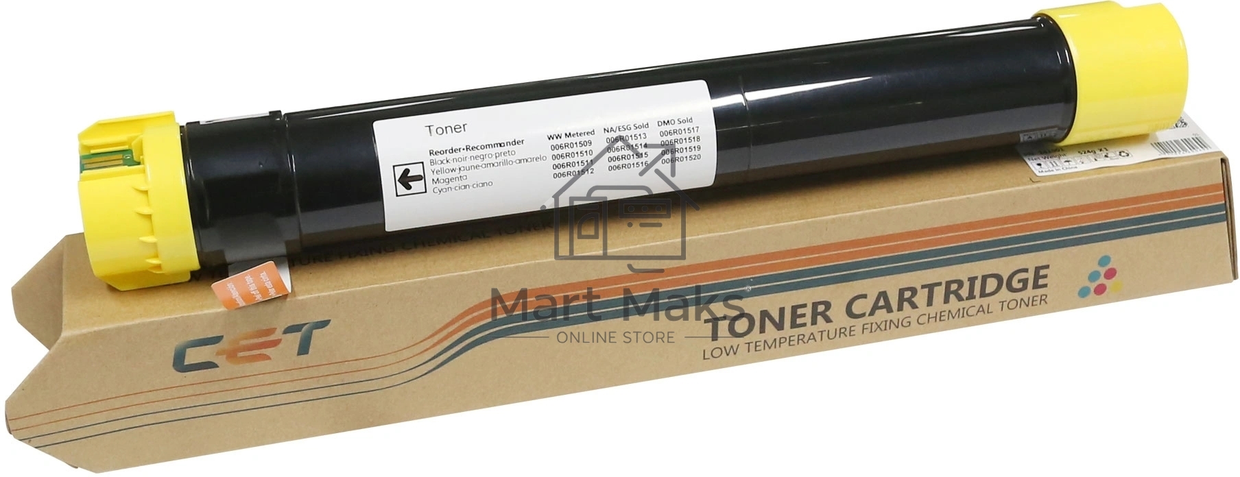 Картридж лазерный (CPT, CE08) 006R01518 для XEROX WorkCentre 7525/7545/7556/7835/7970 (CET) Yellow, 360г, 15000 стр., CET141212