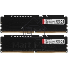 Оперативная память Kingston Fury Beast, DDR5, 32Gb (1x32Gb), 6000MHz, CL30, DIMM, с радиатором, RGb, черный