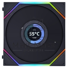 Вентилятор для корпуса Lian-Li Uni Fan TL Wireless LCD 120 LCD Reverse ARGB 120х124.5x28 черный 4-pin 31дБ (G99.12RTLLCD1W1B.R0) Ret