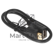 Кабель-удлинитель HDMI Cablexpert CC-HDMI4X-0.5M, 19M/19F, v2.0, позол.разъемы, экран, 0.5м, черный, пакет