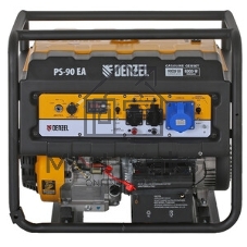 Электрогенератор бензиновый Denzel PS 90 EA, 9 кВт, 85 дБ, 92 кг