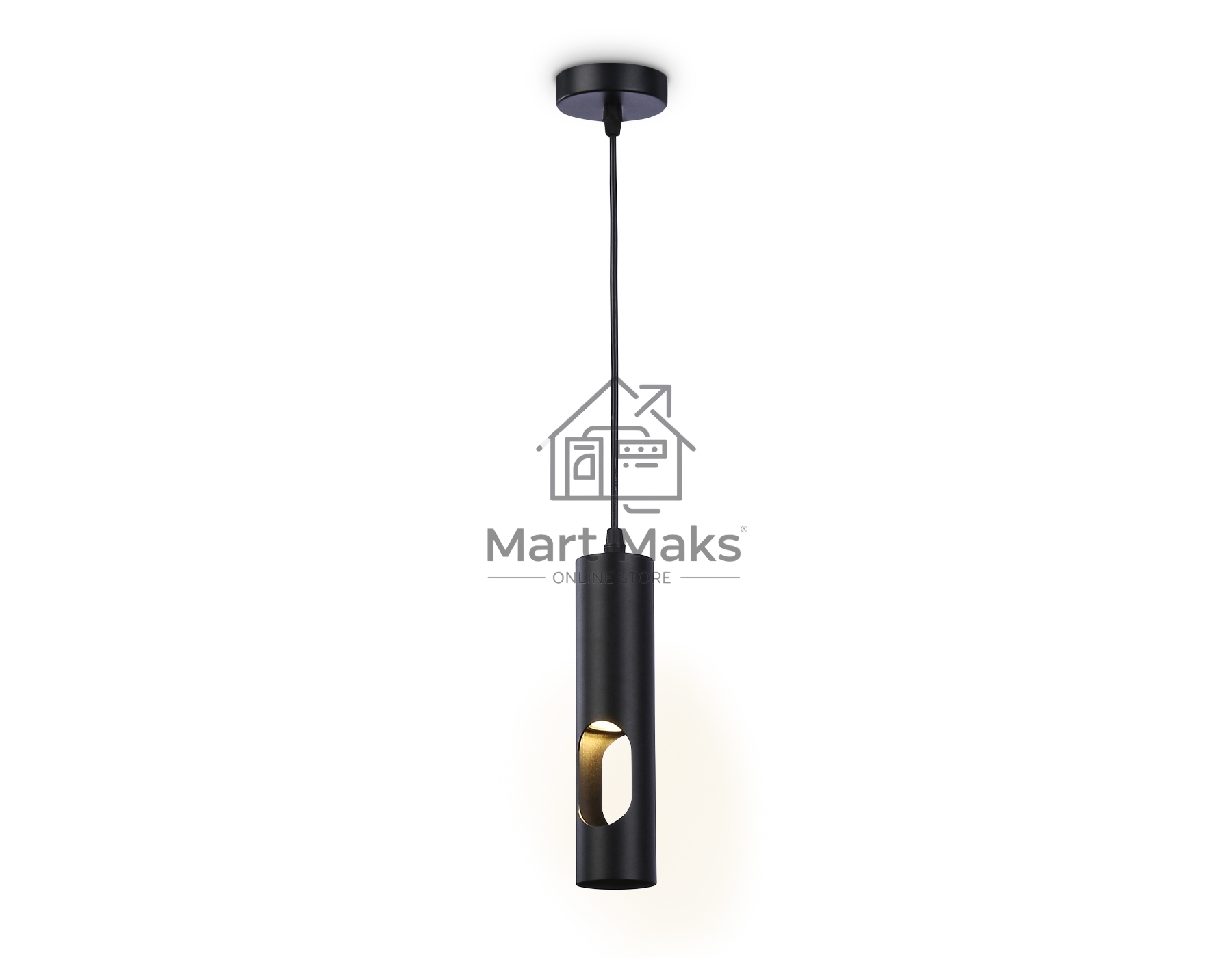 Светильник подвесной TN5108 BK черный GU10 max 12W D55*1245