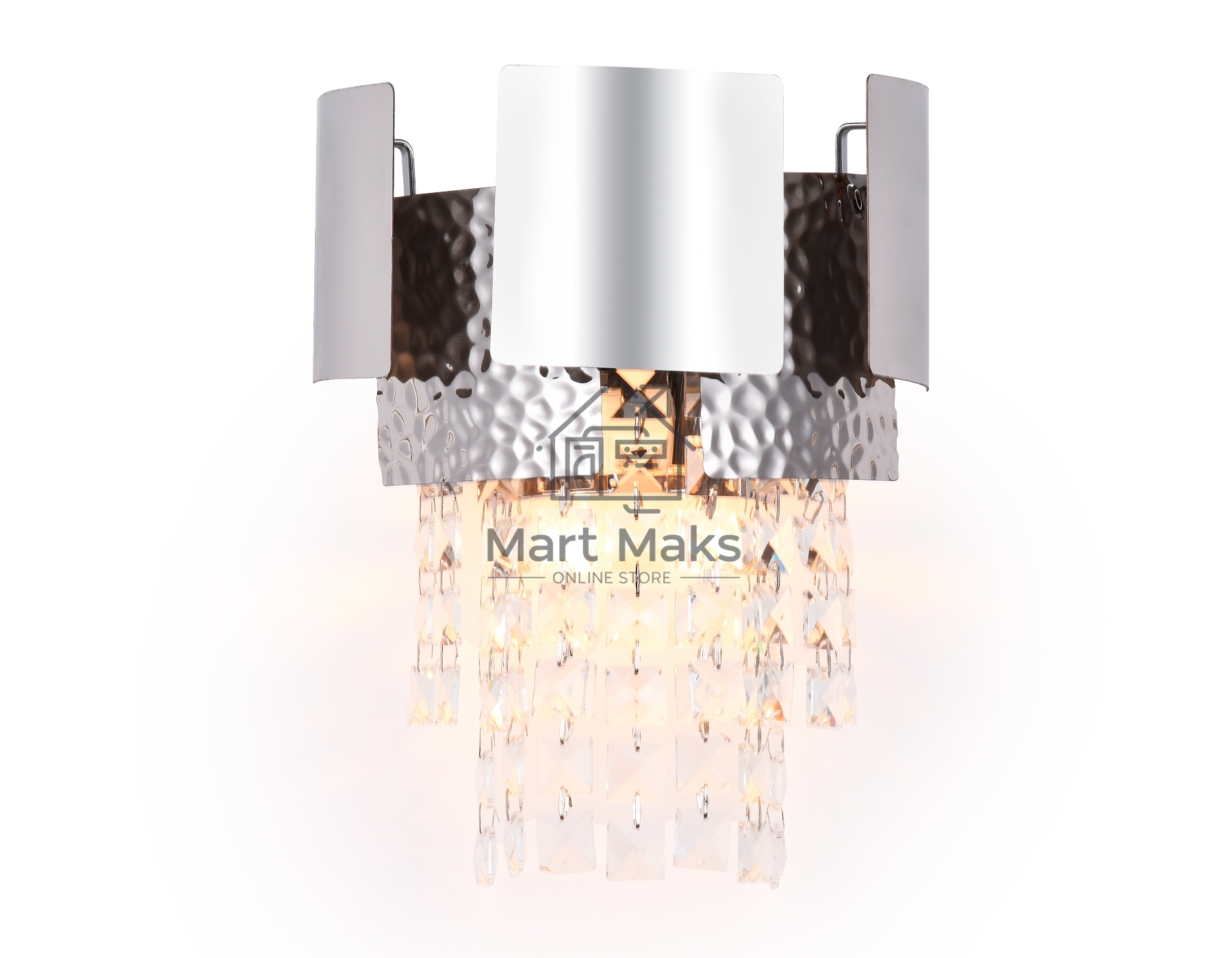 Светильник Ambrella light TR5250/2 SL/CL серебро/прозрачный E14/2 max 40W 270*240*150