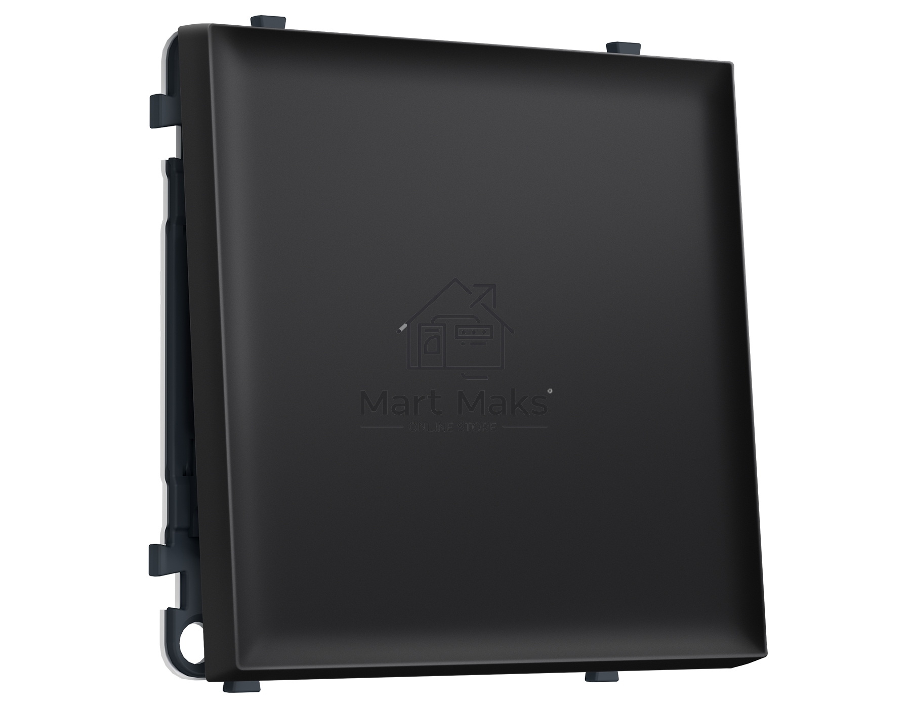 Комплект механизма 1-кл выключателя SIGMA Черный матовый 10A-250V QUANT PRO (SP8010, PR101)