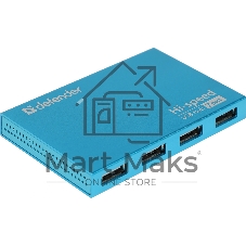 Концентратор USBы Defender Septima Slim, USB 2.0, USB 7 портов, блок питания/USB