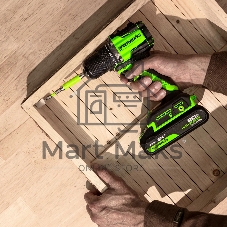 Дрель-шуруповерт Greenworks DD560 аккум. патрон:быстрозажимной (3708407CUA)