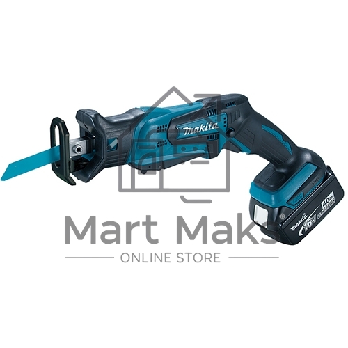 Пила саб аккумуляторная MAKITA DJR185RME18В 2х4АчLi-ion 0-3000ход\м ход-13мм рез-50мм 1.5кг