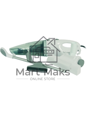 Пылесос вертикальный/ручной Mystery MVC-1127 белый, питание от сети, 800 Вт, уборка сухая, пылесборник 1.5 л