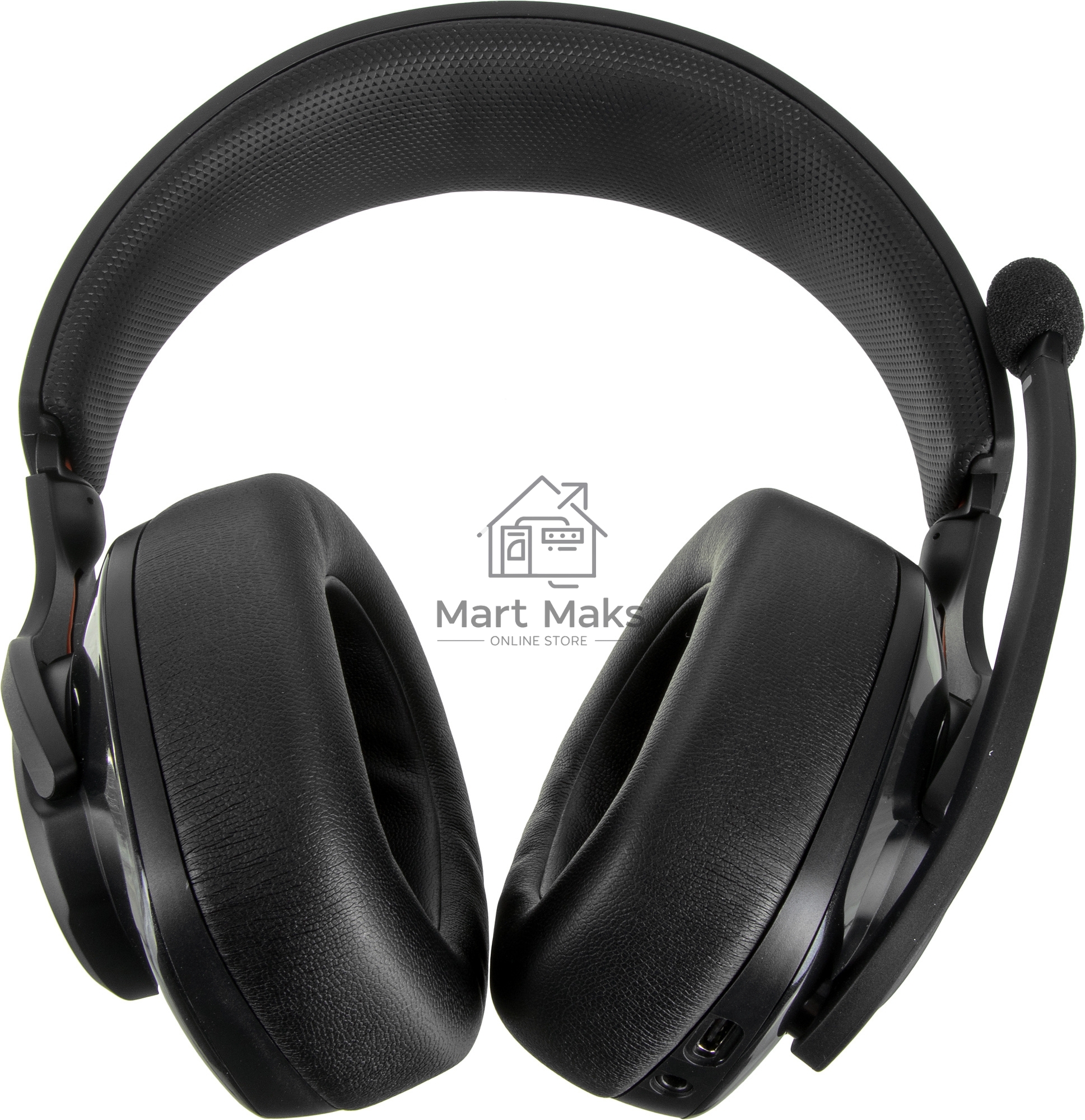 Гарнитура игровая с микрофоном JBL Quantum 400 черный оголовье USB (JBLQUANTUM400BLK)