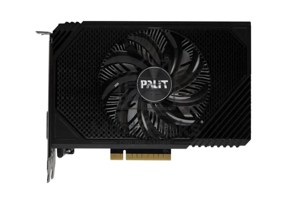 Видеокарта Palit RTX3050 STORMX OC 6Gb NVIDIA GeForce RTX 3050 6Gb PCI-E 4.0 96bit GDDR6 1042/14000 DVIx1 HDMIx1 DPx1 HDCP Ret
