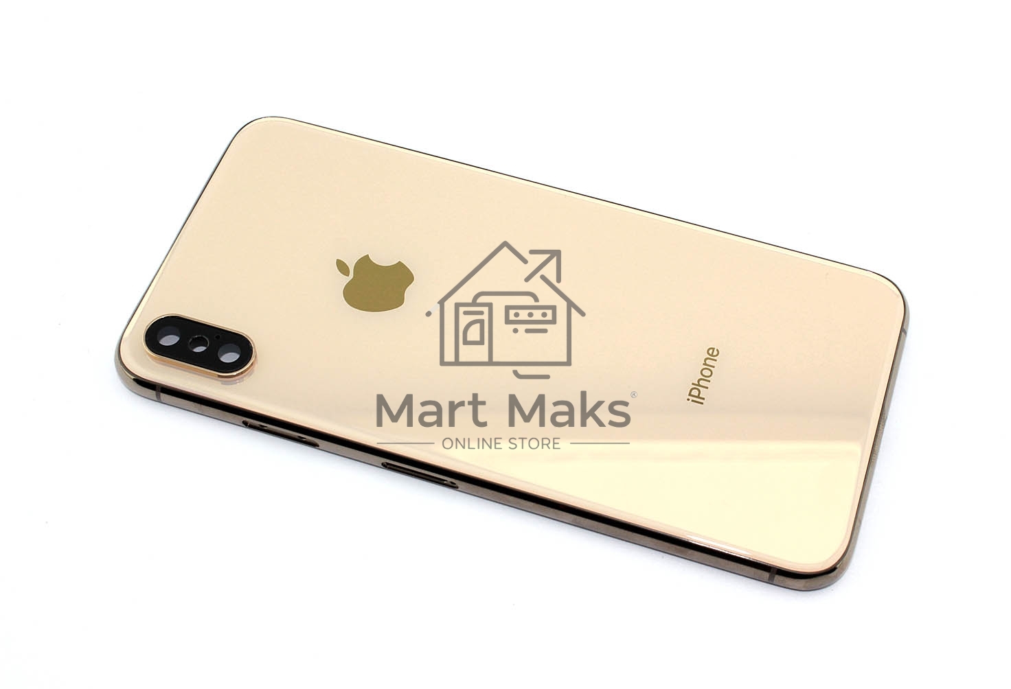 Задняя крышка (корпус) в сборе с рамкой для Apple iPhone Xs Max Gold