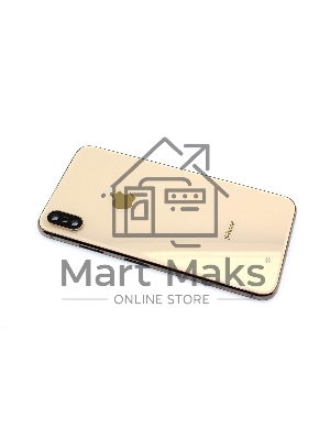 Задняя крышка (корпус) в сборе с рамкой для Apple iPhone Xs Max Gold