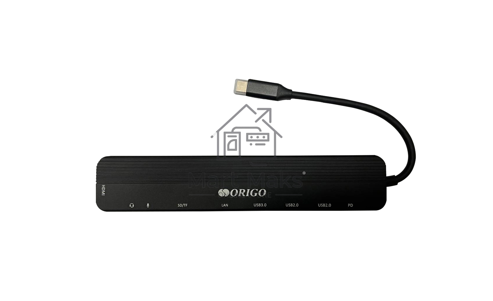 Док-станция USB-C 9-в-1 ORIGO OU3350SNPD/A1A USB 3.0, 2xUSB 2.0, USB-C/PD 3.0, HDMI, Gigabit LAN, SD/TF/microSD, TRRS, Mic
