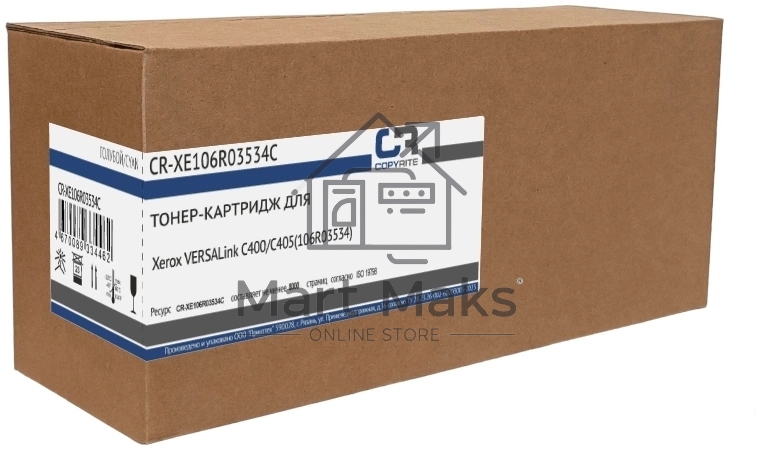 Картридж лазерный CopyRite CR-XE106R03534C 106R03534 голубой (8000стр.) для Xerox VL C400/C405