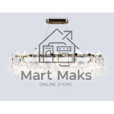 Светильник Ambrella light LH31255/12 BS/CL латунь/прозрачный E14*12 max 40W 1000*340*270