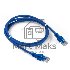 Патч-корд медный ExeGate UTP-RJ45-RJ45-5e-CU-1,5M-BL, UTP, cat.5e, 1.5м, синий