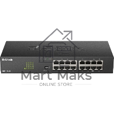 Коммутатор D-Link DGS-1016D/V/K1A 16x1Гбит/с неуправляемый
