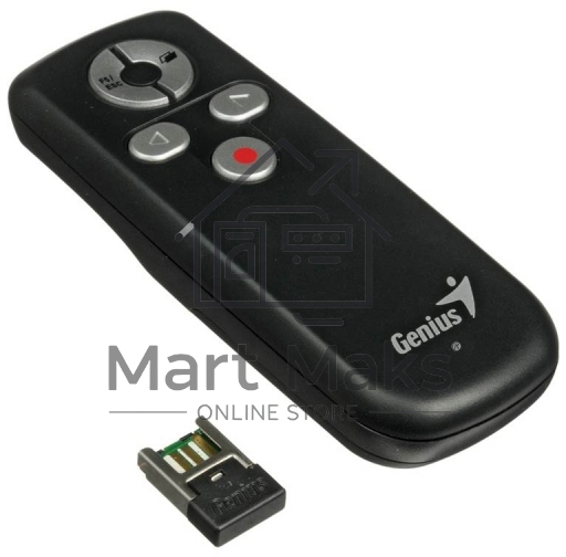 Презентер Genius Media Pointer 100 черный, радиоканал, USB, кнопки - 5