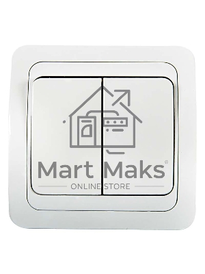 Выключатель 2-кл. CLASSICO 2023 белый ASD / IN HOME 4680005959860