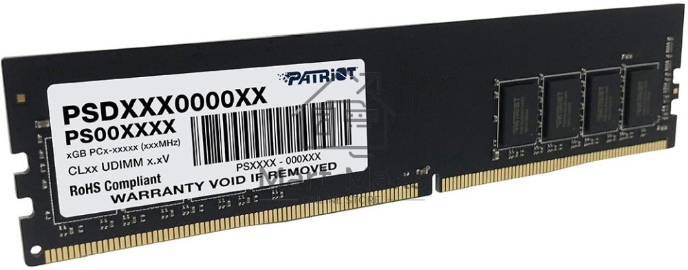 Оперативная память Patriot Signature, DDR4, 16GB (1x16 GB), 2666 MHz, CL19, DIMM